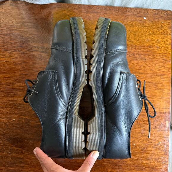 Vintage 90s DR MARTENS Shoes STEEL TOE 9875 Oxfords Made in ENGLAND UK 12 main image 9